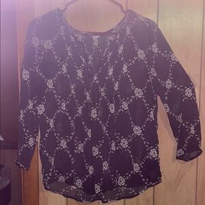 Old Navy Blue Buttoned Blouse